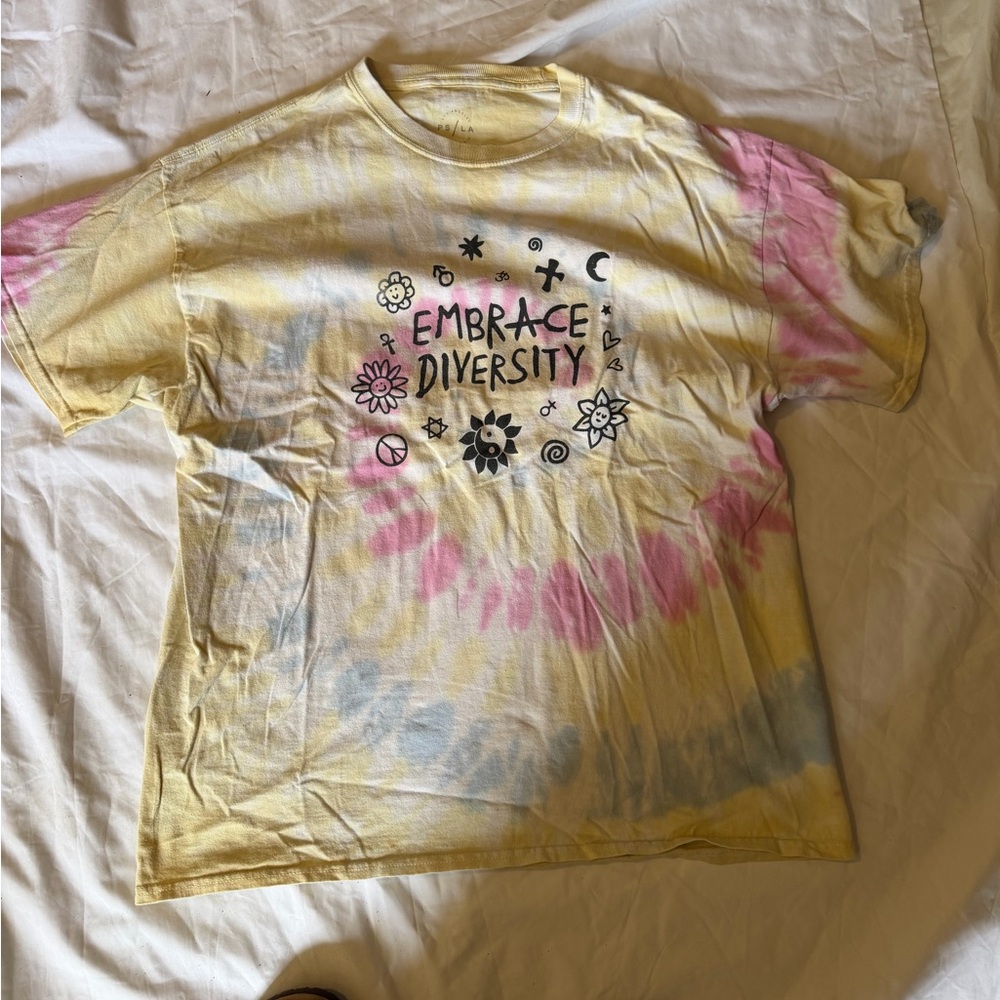 PacSun Tie-Dye Tee - Pink, Yellow, Blue